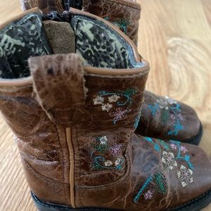 Shyanne Toddler Girls’ Floral Western Boots - Square Toe